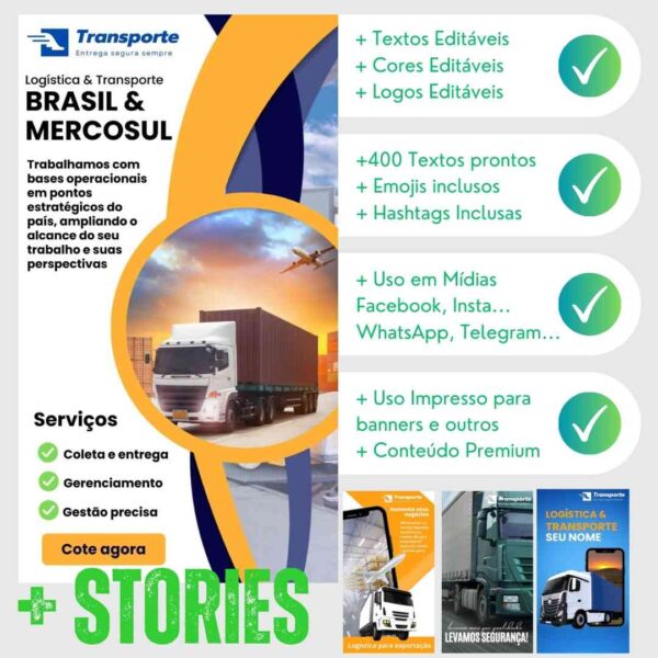 Posts e Stories para Transportadora - Image 4