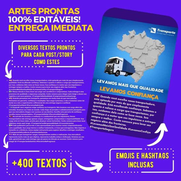 Posts e Stories para Transportadora - Image 5